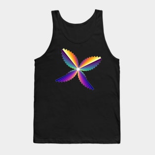 Dusk Butterfly | Flying Wings Bar Charts Black Tank Top